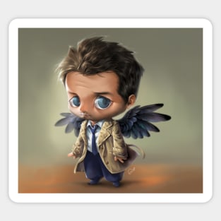 Little Castiel Sticker